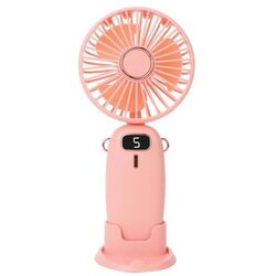 Punjivi džepni ventilator 3W/5V 1200 mAh ružičasti Cene