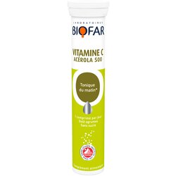 Biofar vitamin c (acerola 500mg) šumeće tablete 20 komada Cene