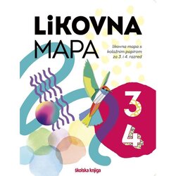 Školska knjiga LIKOVNA MAPA 3 i 4 - likovna mapa s kolažnim papirom za 3. i 4. razred osnovne škole Cene
