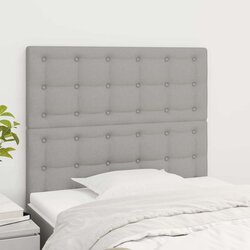  Uzglavlja 2 kom svjetlosiva 90x5x78/88 cm od tkanine Cijene