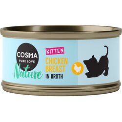 Cosma Kitten Nature in Original varčna pakiranja po posebni ceni! - Nature s piščancem (24 x 70 g) Cene