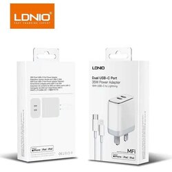 Mfi Kucni punjac LDNIO A2528M 35W PD (2xUSB-C) kabal iPhone Cene