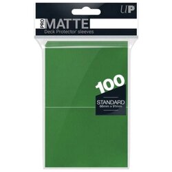 Ultra PRO Matte Standard Desk Protector Sleeves 100 - Green Cene