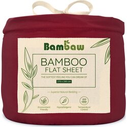 Bambaw Cozy Rjuha iz bambusa - 270 x 290 cm - Burgundy Cene