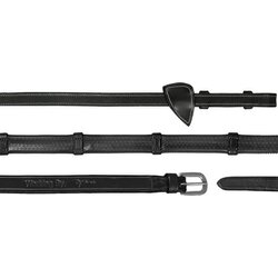 Dyon Gumijaste vajeti z zankami, 13 mm "Working" - črna Cene