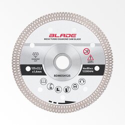  Dijamantski disk za sečenje tvrde keramike (Turbo) - BLADE BDMESH125 Cene