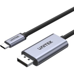 Unitek ADAPTADOR DISPLAYPORT UNITEK, CABO DE VÍDEO USB-C 4K 60HZ 1M8 PARA MONITOR DE LAPTOP, (5000261408) Cene