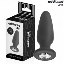 Addicted Toys Anal ANALNI ČEP Addicted Toys With Jewel Black (M) Cene
