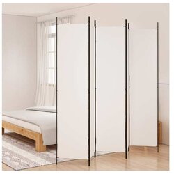  pregrada s 5 panela bijela 250 x 220 cm od tkanine Cijene