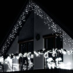 springos zavjesa s kapljicama, 300 LED, 12m, hladno bijela Cene