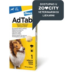 AdTab tablete protiv buha i krpelja za žvakanje za pse (22–45 kg) Cene