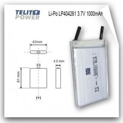 EEMB li-polimer 3.7V 1000mAh LP404261 ( 371 ) Cene
