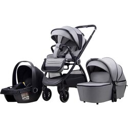 LA MAMA trio kolica za bebe 3U1 - gray Cene
