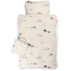Done by Deer® dječja posteljnina 100x140 tiny farm sand Cene