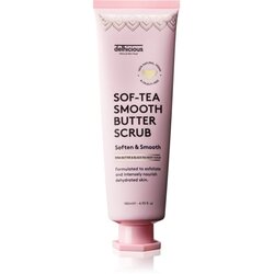 delhicious Sof-Tea Smooth Butter Scrub vlažilni piling za telo z učinkom eksfoliacije 140 ml Cene