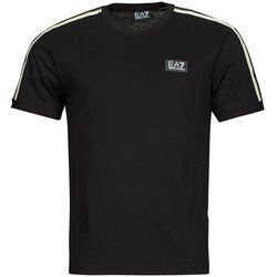 Ea7 Emporio Armani Majice s kratkimi rokavi TRAIN LOGO SERIES M TAPE TEE SS CO - TRAIN LOGO SERIES M TAPE TE Črna Cene