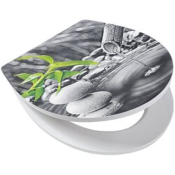 Poseidon WC-deska Zen Garden Magic Motion (s samodejnim zapiranjem pokrova, duroplast, snemljiva) Cene