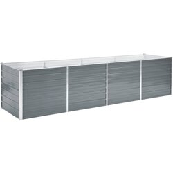  Sadilica od pocinčanog čelika 320 x 80 x 77 cm siva Cijene