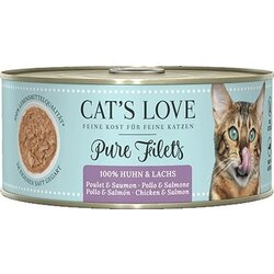 Cat's Love Pure Filets mokra hrana "Losos & Piščanec" Cene