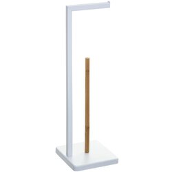  FIVE držač toaletnog papira natureo, 64,5x20x20 cm, metal/bambou, bijeli Cijene