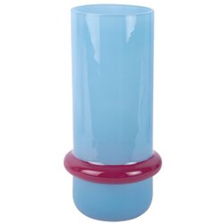 PT LIVING Svetlo modra steklena vaza (višina 28 cm) Animado Anillo – Cene
