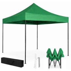 Multi Garden automatski samosklapajući vrtni paviljon 3 × 3 m, zeleni Cene