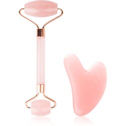 Brushworks Resin Rose Roller & Gua Sha set za nego kože Cene