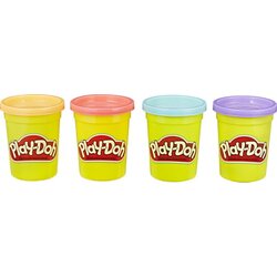 Playdoh 4-delni komplet plastelina SWEET (oranžna, roza, svetlo modra in vijolična) Cene