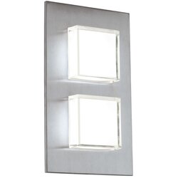 Eglo pias spoljna zidna lampa/2, led, 2x2,5w, inox/bela Cene