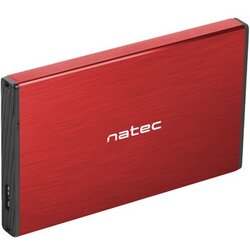 Natec HDD ENCLOSURE RHINO GO (USB 3.0, 2.5, RED) Cene