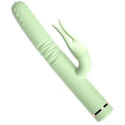 Iza Zatvorenih Vrata MZ2552 premium rabbit vibrator dual stimulator g-tačke i klitorisa zeleni Cene