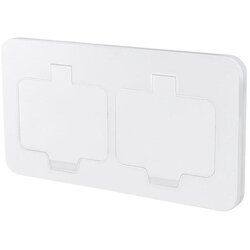 solight 5B323W - Spoljna ugradna podna dvostruka utičnica IP55, bela, pravougaona Cene