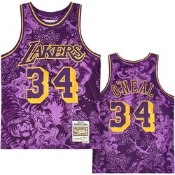 Mitchell And Ness Shaquille O'Neal 34 Los Angeles Lakers 1996-97 Asian Heritage CNY 4.0 Swingman dres Cene