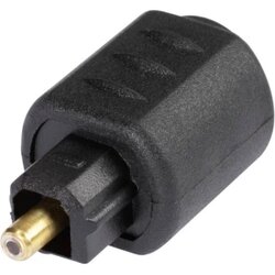 Hicon Toslink digitalni audio adapter [1x mini utični konektor - 1x muški konektor toslink (ODT)] crna Cene