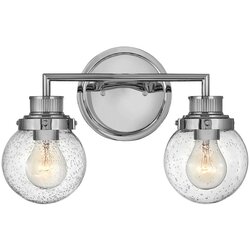 Lesnina XXXL Quintiesse QN-POPPY2-PC-BATH Zidno svetlo za kupatilo POPPY 2xE27/60W/230V IP44 polirani hrom Cene