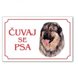 Iguana tabla čuvaj se psa - šarplaninac Cene