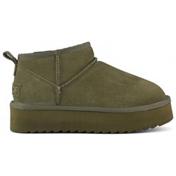 Colors of California Gležnjarji Platfrom winter boot in suede Zelena Cene