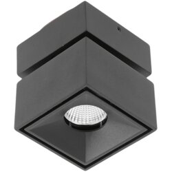 Gtv plafonska led lampa bianco kv 8W 4000K 680lm IP20 crna Cene