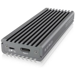 Icybox kućište za SSD disk IB-1817M-C31, M.2 NVMe, USB 3.1 Type-C, Type-C to Type-A USB cable, siva Cene