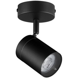 Nova Luce Mat crni metalni reflektor sa savitljivom konstrukcijom 12x8 cm Alma – Cene
