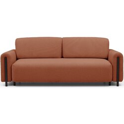ELTAP Sklopiva/s prostorom za odlaganje sofa od bouclé tkanine boja terakote 244 cm Arcadova – Cene