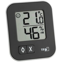 TFA termometer-higrometer "mox" (digitalni, 6,9 cm, črni) Cene