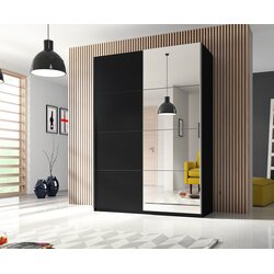Helvetia ormar sa kliznim vratima 150 cm beta - crni Cene