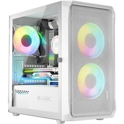 Logic PORTOS ARGB MINI USB 3.0 Case White Cene