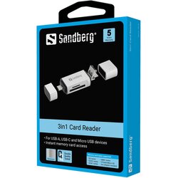 Sandberg Card Reader USB-C USB MicroUSB Cijene
