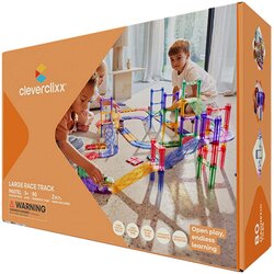CleverClixx magnetne ploščice large race track pastel (80 kosov) Cene