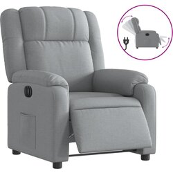 Maison Chic Električni naslanjač - Relax naslanjač svetlo sivo blago, (22062288) Cene