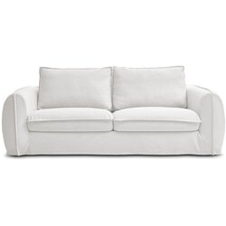 Bobochic Paris Bela sedežna garnitura za spanje/raztegljiva 216 cm Archimede – Cene