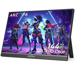Arzopa Monitor 16,1" Switch-Z1FC Silver Gray 144Hz Portable Gaming (bez zaštitne navlake), 92172110 Cene