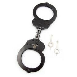 Mister B Cuff Double Lock with Hoop Black Cene